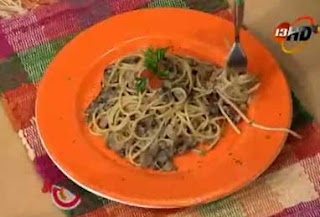 espaguetis champiñon