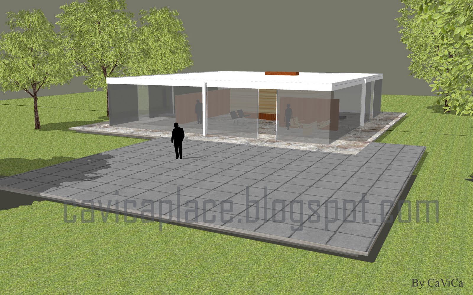 CASA TRES PATIO MIES VAN DER ROHE casa tres patio mies van der rohe: