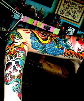 omega skull tattoo flower tattoos of skulls and flowers. omega skull tattoo flower