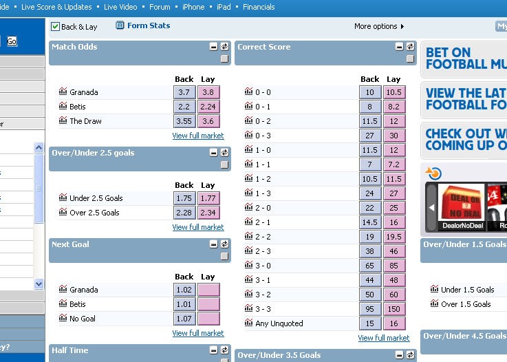 Lay the draw & correct score trading strategy