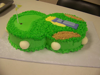 Little Piles Everywhere: Golf Themed Cake