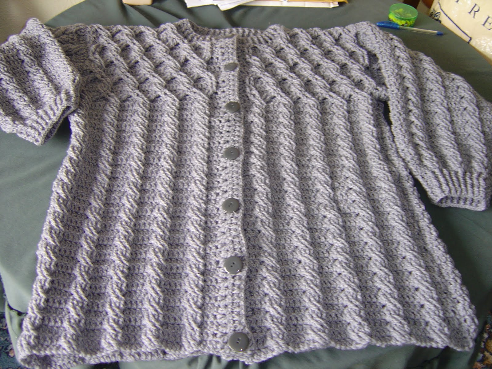Enthusiastic crochetoholic Crocheted Aran Is Finished