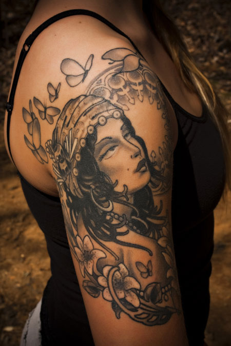 Gypsy tattoo Finally got a sweet healed photo of this piece I did several