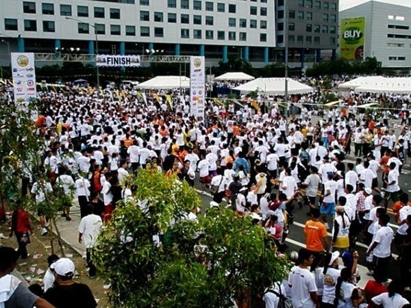 marathon participants reached the finished line