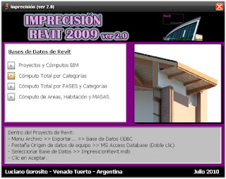 Imprecisión Revit 2009 (Ver 2.0) Inicio