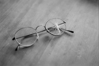 broken eyeglass broken eyeglass