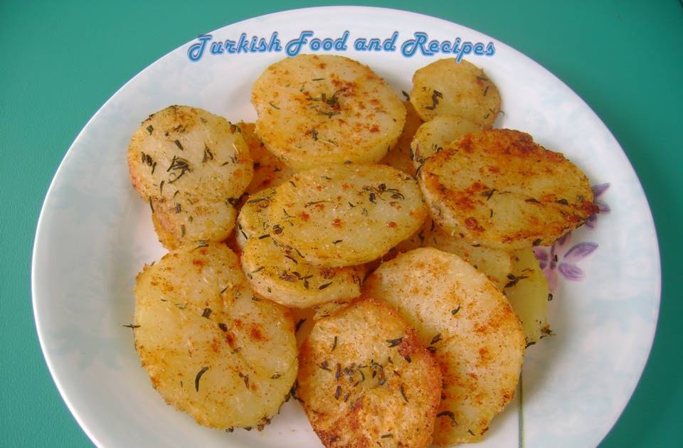 Turkish Food and Recipes Shallow Fried Spicy Potatoes (Baharatli