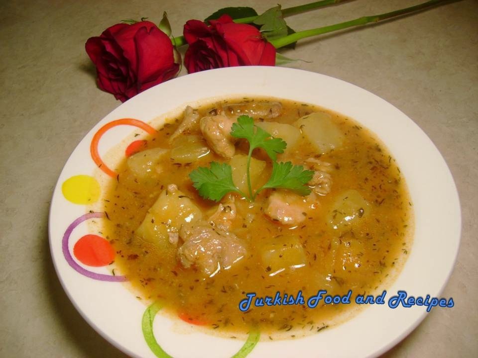 Turkey Stew with Potatoes (Patatesli Hindi Yahnisi)