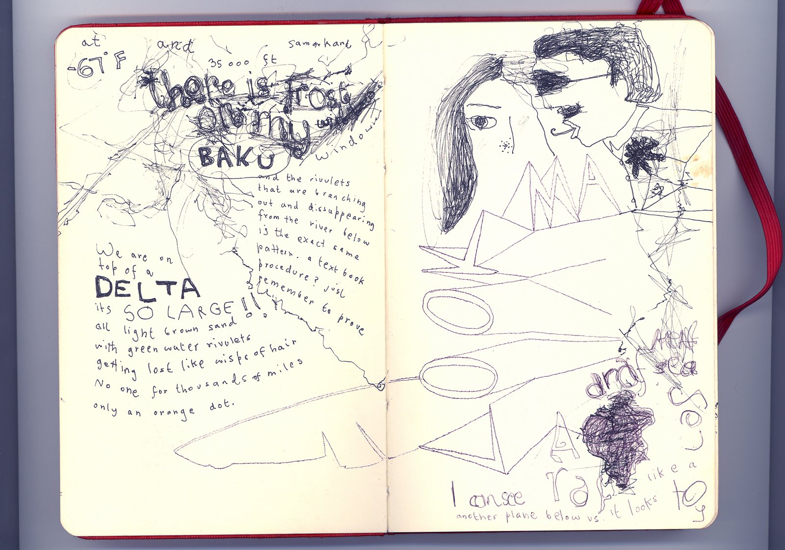 sketch book spreads