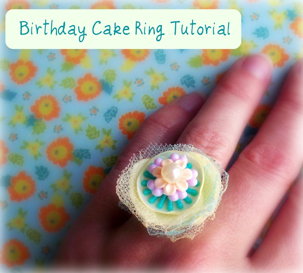 Poppy Chic Designs Birthday Cake Ring Tutorial