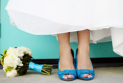 Blue Shoes Wedding on Maida Vale   Modern Wedding Inspiration  Something Blue Shoes