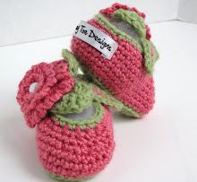 Flower Baby Booties