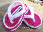 Crochet Baby Flip Flops