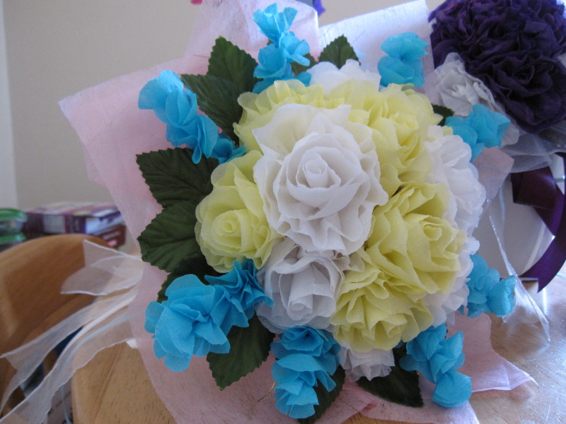 paper flowers wedding. are using paper flowers in