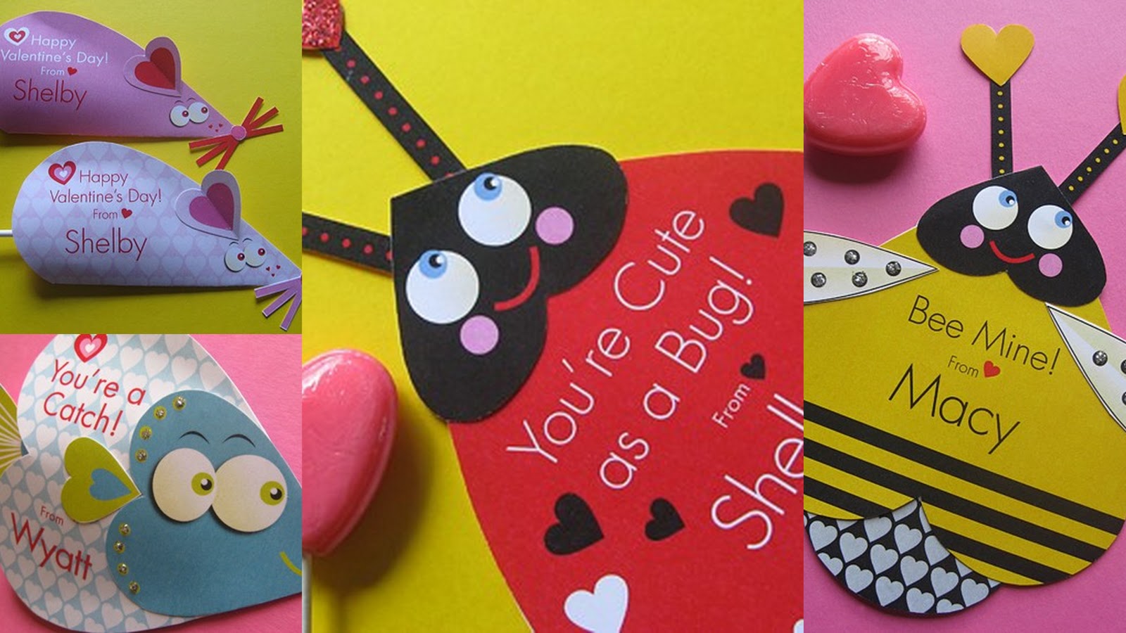 30 creative valentine day card ideas & tutorials House on Ashwell lane: Easy and adorable valentine cards for kids