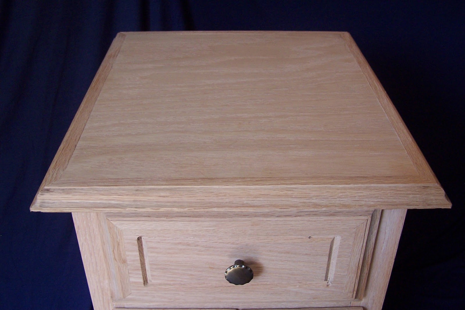 Kindelspire Custom Woodworking Large Unfinished Oak End Table/ Night