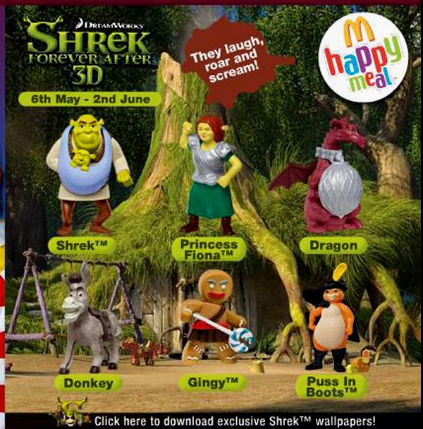 shrek forever after mcdonalds