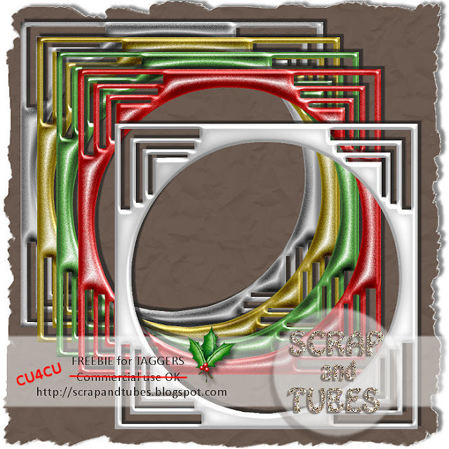 Classic Christmas Frames (CU4CU) SAT_Classic+Christmas+Frames_Preview_Scrap+and+Tubes