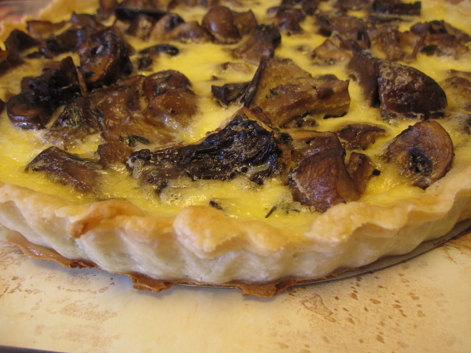 Recipes from 4EveryKitchen Wild Mushroom Tart