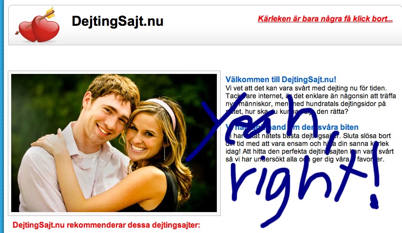 om dejtingsajter