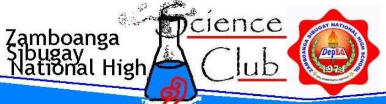 The Zamboanga Sibugay National High School Science Club Blogsite