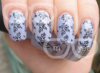 China Glaze - Agent Lavender & Konad Image Plate M71 @ milanandvanaily