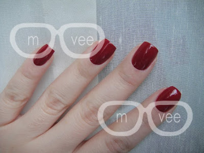 OPI dusty red swatch
