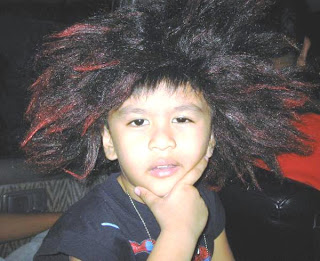 Icko in his Son Goku wigs