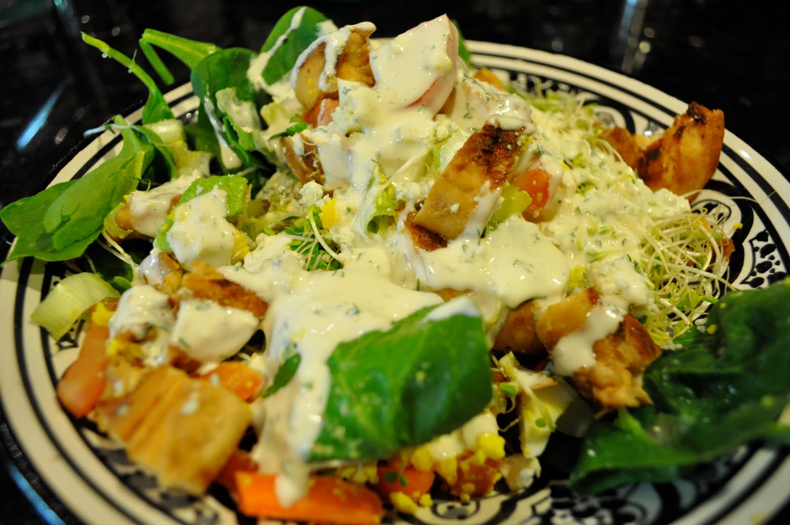 Ashley's Cooking Adventures Homemade Ranch Dressing & A Very Delish Salad