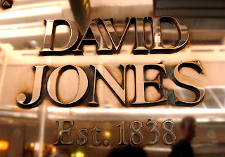 David Jones store sign.