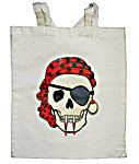 Vampire Pirate Skull Tote