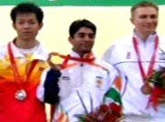 Abhinav Bindra with Gold Medal