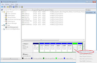 Cara partisi harddisk secara aman tanpa software di windows 7 FORMAT+PARTISI