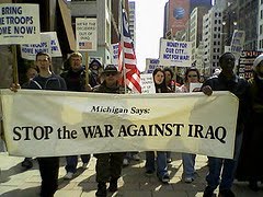 MECAWI Demonstration Held Against the Fifth Anniversary of the Iraq Occupation on March 15