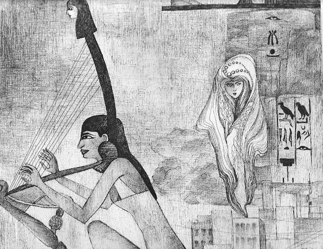 Yegipestkaya seriya-1, karandash, bumaga, 30x40, tashkent, 2007.