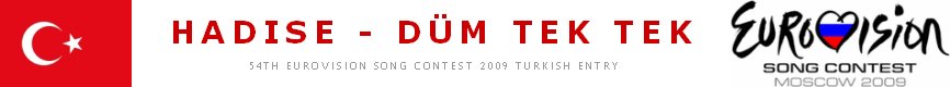 Hadise - Düm Tek Tek - 2009 Eurovision Song Contest Turkish Entry