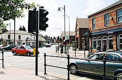 The busy crossroads in Stockton Heath