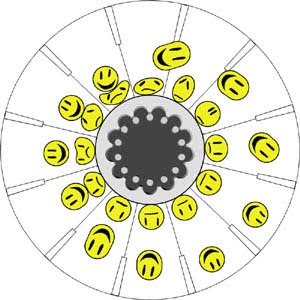 Happy face phenakistoscope by Andrew Jaremko