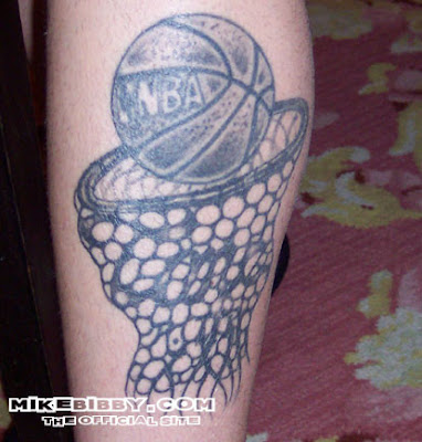 NBA Basket Ball Tattoo Design