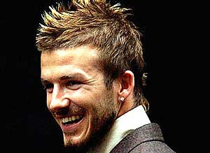David Beckham Fauxhawk hair style