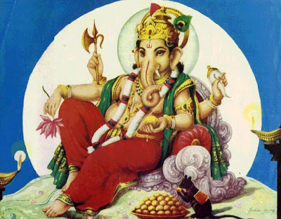 Beautiful Lord Ganesha picture - Sitting Pose Ganesha Pictures, Lord Ganesh 