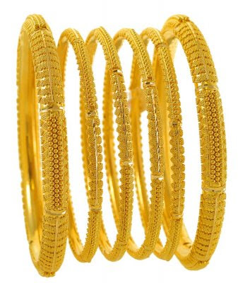 Indian Traditional Bridal Gold Bangles Set