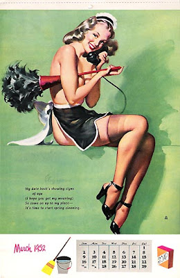 Vintage  Calendar on Vintage Pin Up Calendar 1952   New Tattoo Design