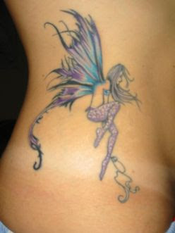 Angel Tattoo design on Sexy Girl Side Body