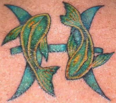 Pisces Tattoo Design - Zodiac Symbol