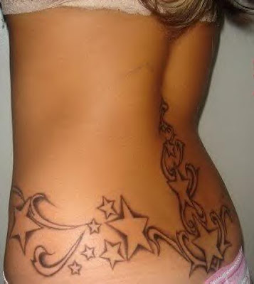 Stars Tattoo on lower back. RANDOM TATTOO QUOTE: The perfect tattoo the 