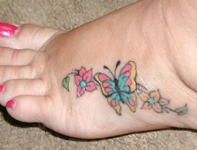 tattoo ideas on foot for girls. tattoo designs for girls feet.