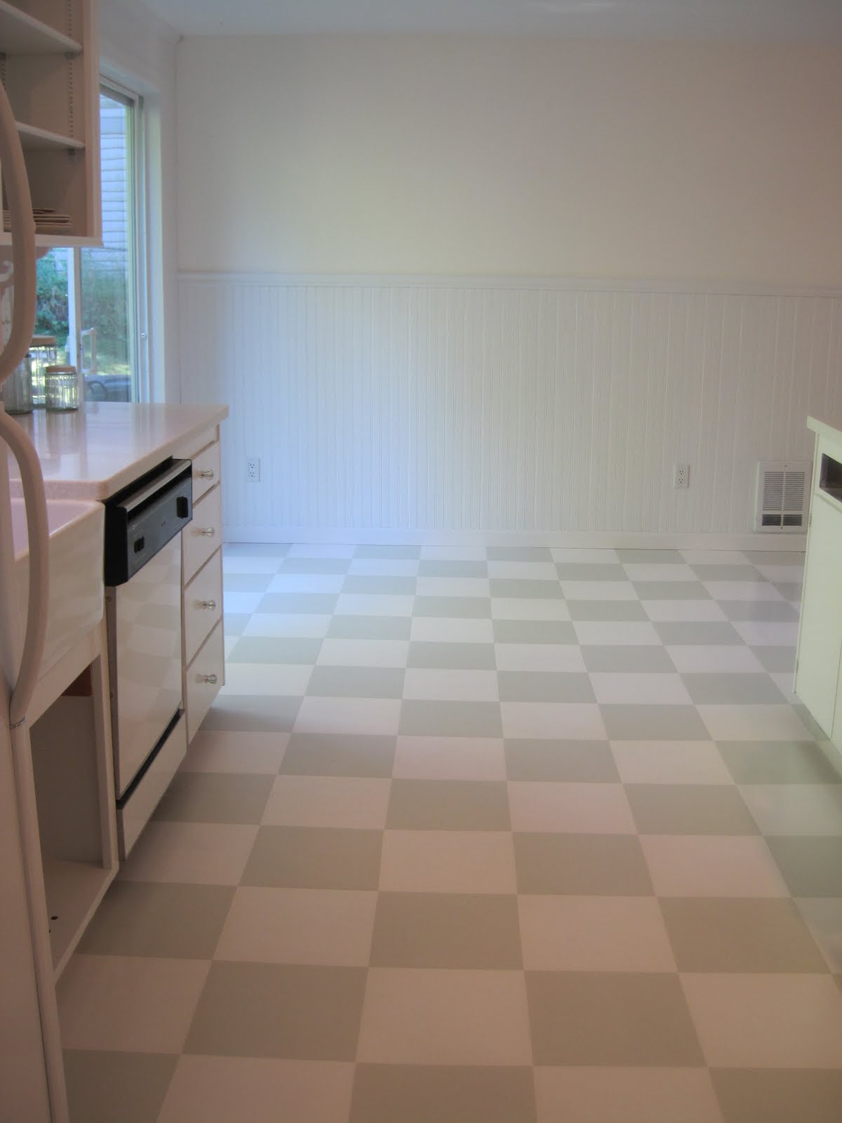 {Beautiful Nest} Painted Vinyl Floor