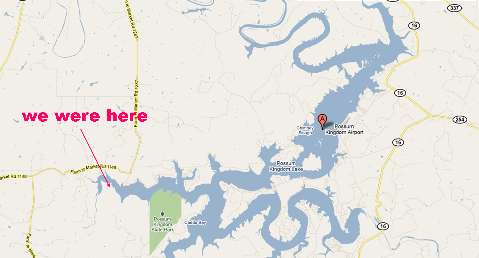 Possum Kingdom Lake Water Depth Map at James Tucker blog
