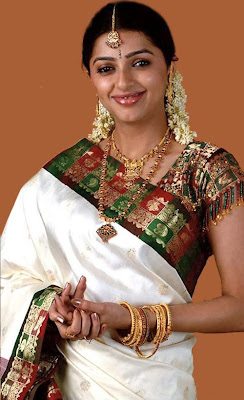 Bhoomika Chawla in Traditional Silk Saree